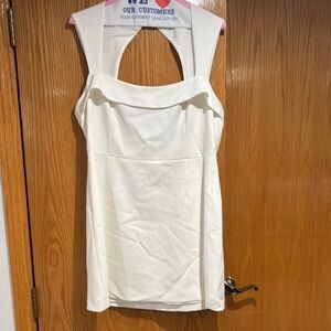 French Connection Elegant White Sleeveless Dress